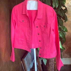 Andrea Jovine Hot Pink Denim Jacket